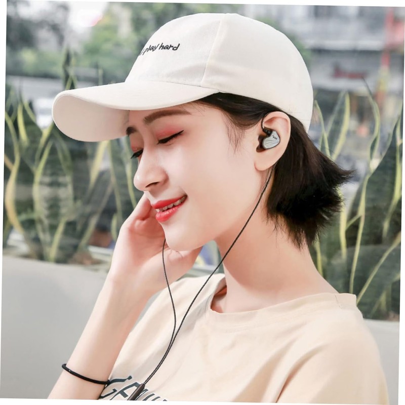 SHOWERORO 1pc Ear Bass Headphones with Microphone Wired Earphones for