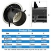 Hon&Guan 75mm Round Adjustable Air Vent with Flyscreen Mesh 3
