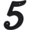 HIllman 844045 6-Inch Plastic House Number 5