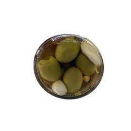Harold's - OLMEC Spicy Olives - The Perfect Dirty Martini Olive - Packed With Fresh Garlic and Habanero - Made in Texas