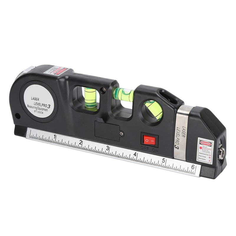 Multipurpose Laser Leveller Infrared Spirit Level Tape Measure Tool for