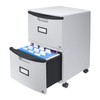 Storex 61311C01C File Cabinet, 1-Pack, Gray/Black