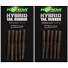 Korda Hybrid Tail Rubbers For Fishing Pack Of 10: Weed