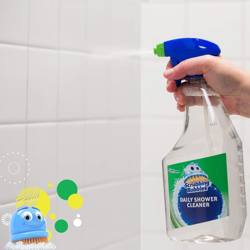 Scrubbing Bubbles Daily Shower and Cleaner Spray, Removes Mildew, Mold,