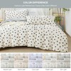 SAPHREAS Black Floral Duvet Cover Set Queen Size 3pcs Botanical
