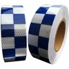 Direct Products Hi Viz Intensity Blue/White Chequer Reflective Tape 50mm