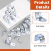 Tanstic 30Pcs 3/8 Inch EMT Pipe Strap Zinc Plated Steel