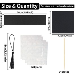 Gyufise 24Pcs 3D 2024 Graduation Cap Cupcake Toppers DIY 2024 Congrats Grad Cupcake Picks Graduation Cap with Black Tassels 2024 Graduation Cupcake Picks for Graduation Theme Party Supplies Black