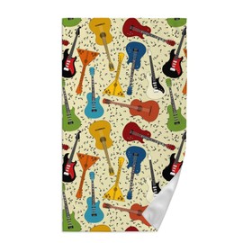 Dujiea Guitar Music Note Kitchen Dish Towel Soft Highly Absorbent Hand Towel Home Decorative Multipurpose for Bathroom Hotel Gym and Spa 15 X 27 Inches