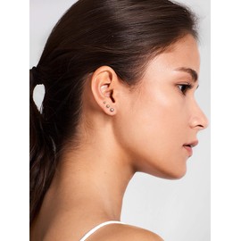 Post Stud Earrings Sterling Silver Men Small Pack Hypoallergenic Earrings for Women Sensitive Ears