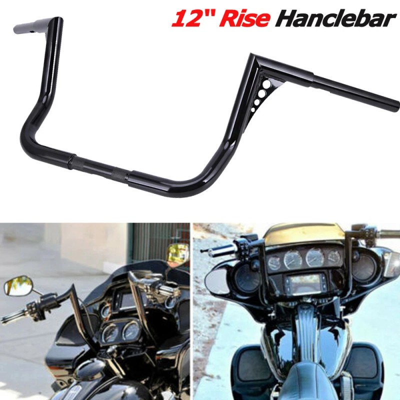 MPP 12" Rise Ape Hangers Handlebar For Harley Touring Road