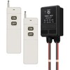 WOODGUILIN Wireless Remote Control Switch,4900FT Long Distance,DC12V/24V/48V/72V 30A Relay Remote