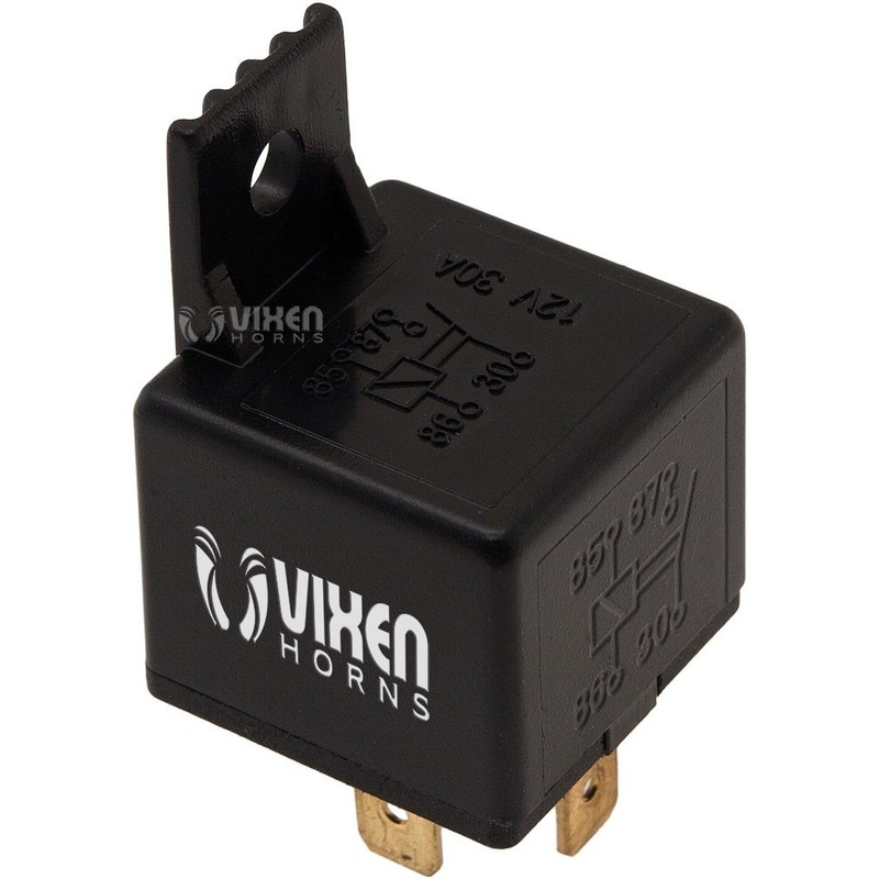 Vixen Horns 4-PIN Horn Relay 30A/12V with 4-PIN Pre-Wired Quick