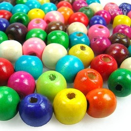 (Solomon Shop) Solid Wooden Beads Plain Round 12mm / Shaped Beads / Solomon Shop Beads / Wooden Beads / Threadable Beads / Decorative Beads / Bracelet Making / (솔로몬샵)원목구슬 민무늬원형 12mm모양구슬솔로몬샵구슬나무구슬실꿰기구슬장식구슬팔찌만들기