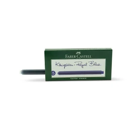 Faber-Castell FABER-CASTELL 185524 - Großraum-Standardpatronen, 5er Pack, Königsblau