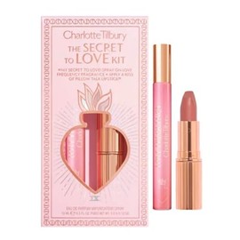 CHARLOTTE TILBURY Limited Edition The Secret To Love Kit - Travel Size Love Frequency Eau De Parfum and Full Size Pillow Talk Lipstick