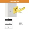 Probrico Brushed Gold Dummy Door Handle Interior Door Levers Square