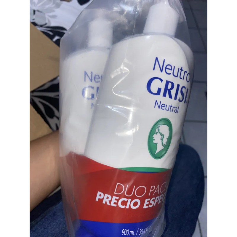 Jabón Corporal Hipoalergenico Grisi Neutro 2 Pzas De 900 Ml