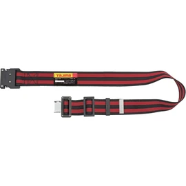 Tajima New Standard Safety Belt, Waist Belt M Size, Border Red BWM125-BRE, Length 125 cm, Forged One-Touch Buckle Resistant to Impact and Durable, Extra Thick Nylon Belt for Strong Waist Support