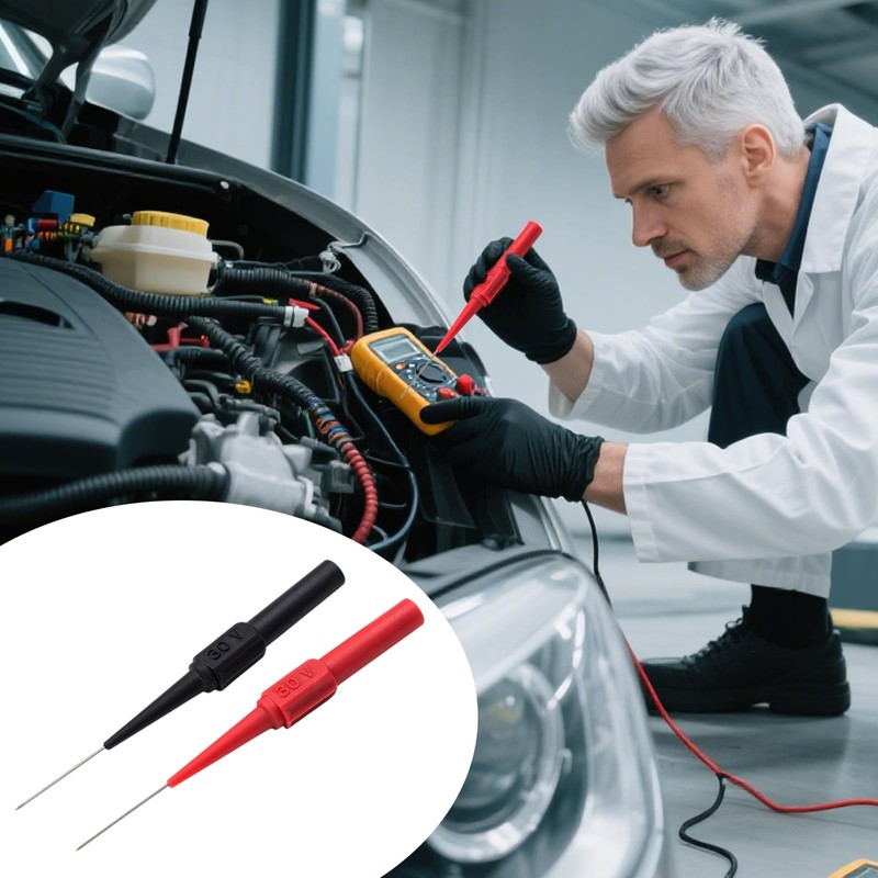 10 Pcs Test Back Probe Pin, 0.7mm Wire Piercing Probe