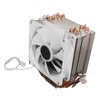 CPU Cooling Fan Professional Efficient 6 Tubes 3 Wires White