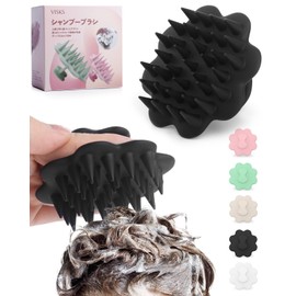 [正規品] VISKS シャンプーブラシ【人間工学に基づいたデザイン×シリコン素材×ディープスカルプSPA】、両親や友人への健康ギフトや誕生日プレゼントの頭皮マッサージ ブラシ、頭皮の健康の専門家が推奨するのスカルプブラシ