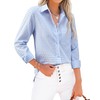 siliteelon Womens Plaid Shirts Gingham Top Button Down Long Sleeve