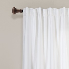 Lush Decor Zuri Flora Light Filtering Window Curtain Panel Pair, 84" L x 52" W, Turquoise & Orange