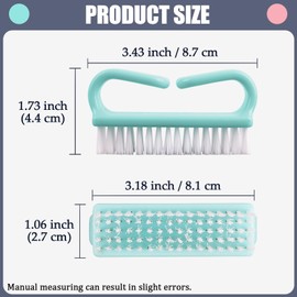 10 Pack Handle Nail Brush, Hand and Toe Nail Care Kit with Deep Cleaning Brushes, Scrubbing Tool Kit for Men and Women
