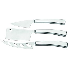 Weis 17420 Messer Käsemesser-Set, Edelstahl, Silber, 21 x 10 x 10 cm