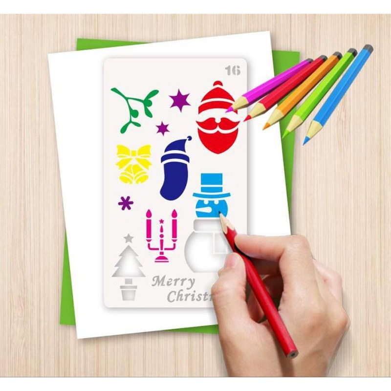 Dstertech 24 PCS Stencil Plastic Set (as The First pic