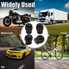 MEAJOO 4PCS Skull Style Tire Valve Stem Caps, with O