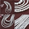 Beetoo - abalorio blancas de múltiples capas, collares de perlas