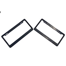 RUBBER STAR Marco de matrícula plástico Negro, Ideal para la CDMX NO multas