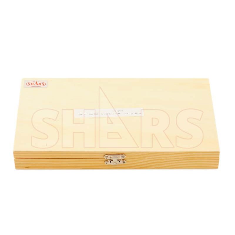 Shars 3/16-3/4" 2 Flute HSS Single End Center Cut End