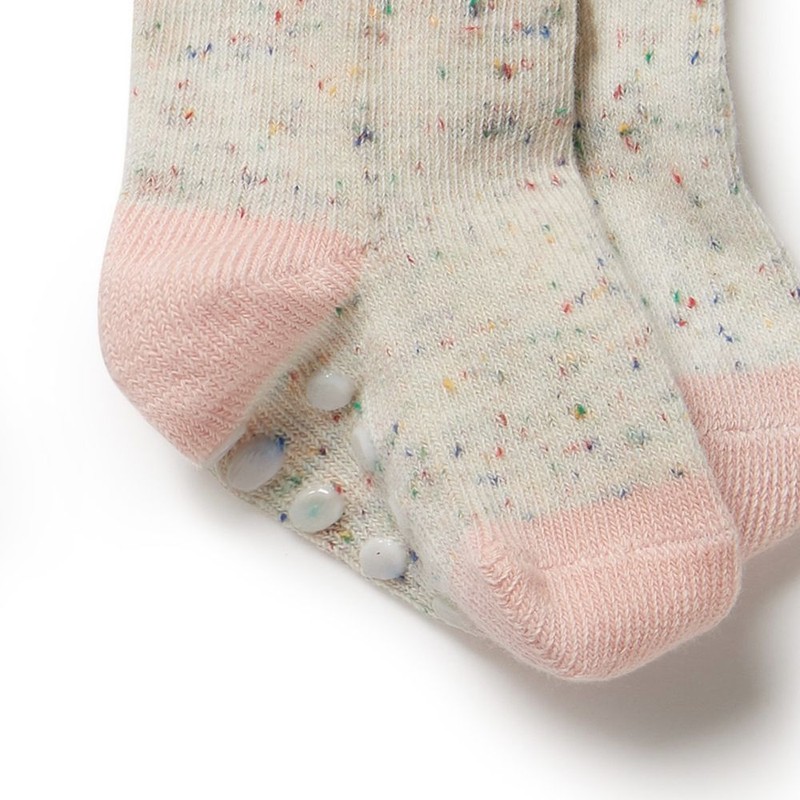 Wilson & Frenchy Organic 3 Pack Baby Socks - Cantaloupe,