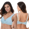 Curve Muse Ladies Plus Size Unlined Balconette Cotton Lace Bra