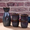 Juego de sake japonés de cerámica y tazas de sake