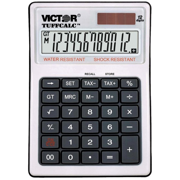 Victor 99901 TuffCalc Calculator, White, 1.8" x 4.6" x 6.5"