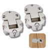 AQUALOACH Folding Table Hinges, Set of 2, Zinc Alloy, Durable,