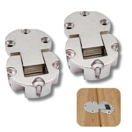 AQUALOACH Folding Table Hinges, Set of 2, Zinc Alloy, Durable, Maximum Load Capacity 22.0 lbs (10 kg), Folding 90 Degrees
