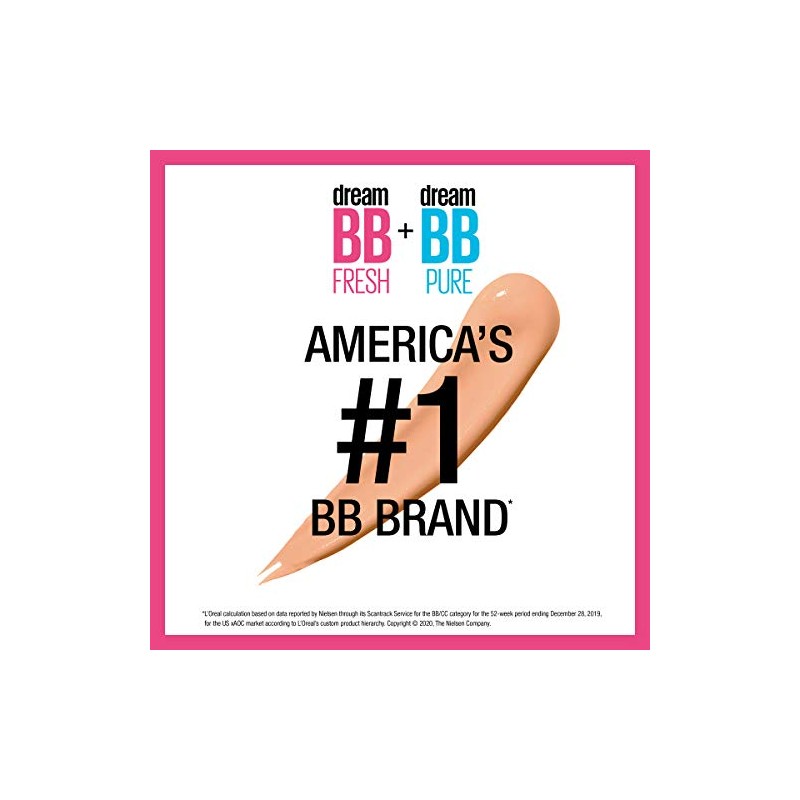 Maybelline New York Dream Fresh Skin BB Cream hidratante, blsamo