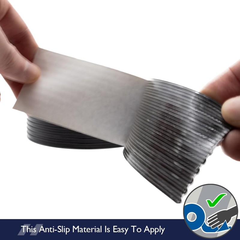 Heskins LLC Ribbed Rubber Anti Slip Tape (2" x 60ft)