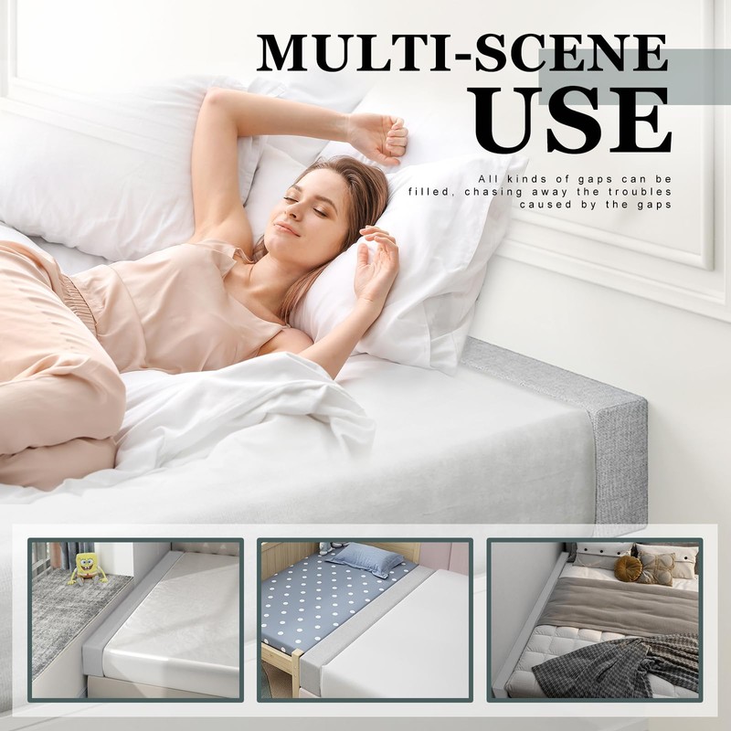 Mattress Extender, Bed Gap/Space Filler, Headboard Pillow Between Headboard and