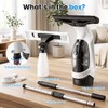 Window Vacuum Squeegee with Extendable Pole, Electric Window Cleaner Tool