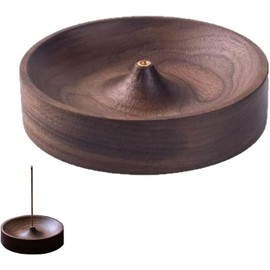 YUWENW Wood Incense Burner 1 Piece Set Ash Free Portable Stylish Incense Plate Incense Holder Simple Mini Buddhist Altar Relaxing Calming Sleep Meditation Purification Yoga Tea Room Interior Buddhist