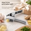 2-in-1 Garlic Press & Slicer for Kitchen Prep – Zinc