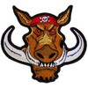 Ivamis Wild Hog Biker Patch with big Tusks - 4.5x4