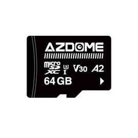 AZDOME 64GB Micro SD Card microSDXC Memory Card for AZDOME M550 GS63H Pro PG17-4K M550 Pro M200 M330 M300S M01 Pro Dash Cam Full HD & 4K UHD, U3, A2, V30