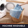 watthourhome Bathroom Rugs,Soft Microfiber Shaggy Bath Mats,24"x16" Blue